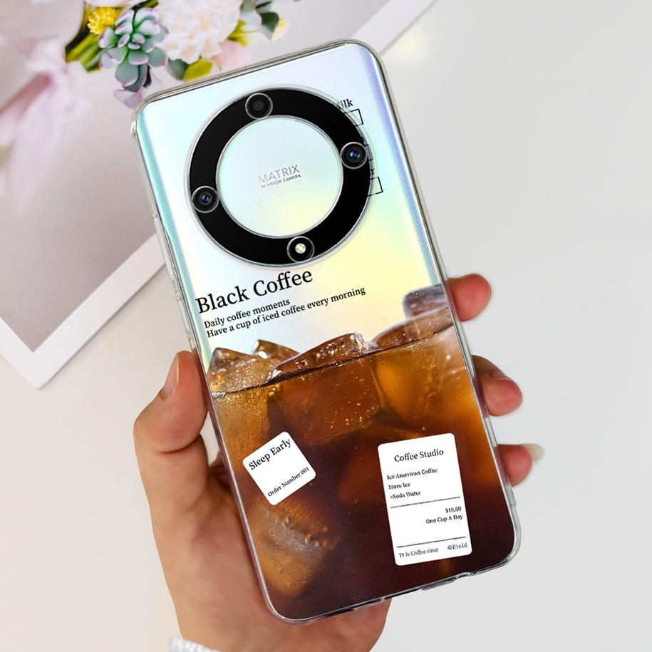 For Honor X9b 5G Case 2023 Fashion Flower Clear Silicone Soft Back Cover For Honor X9a RMO-NX1 Funda HonorX9 X 9 X 9B X 9A Coque