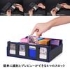 Deck Trading Card Storage Holds with Display and Card Compatible with and Other Card Games with Blue Case, Case, Box, 3000+ Cards, Window, Slots,