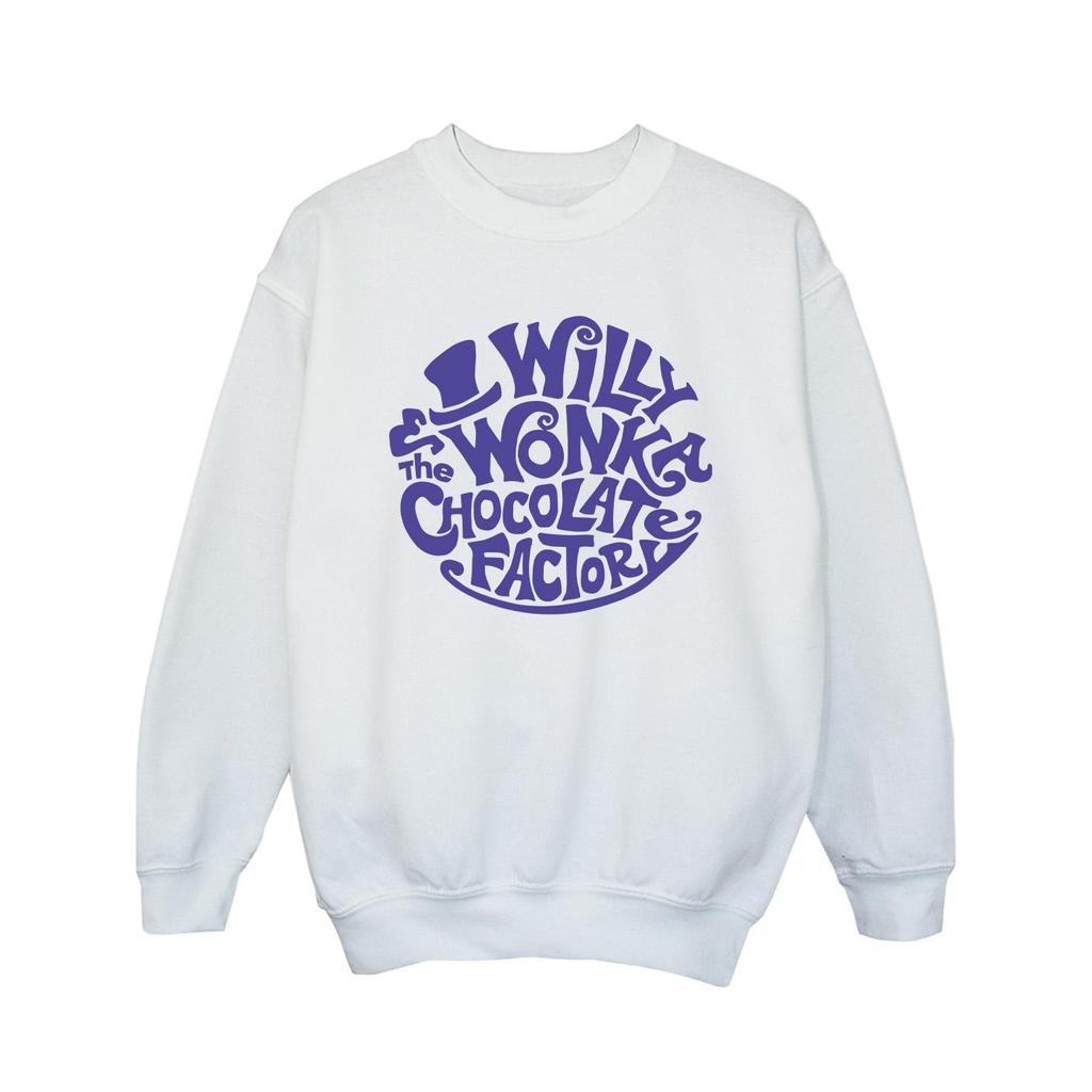 Willy Wonka & The Chocolate Factory Girls Typed Logo Sweatshirt