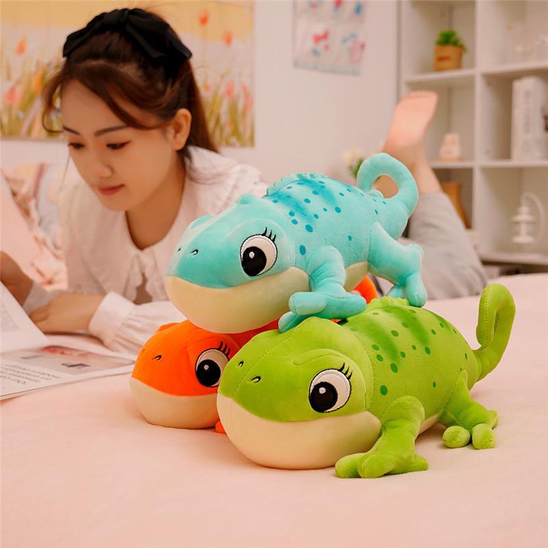 Chameleon Plush Toy Soft Stuffed Animal Kids Birthday Gift For Children