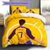 Cristiano Ronaldo Wzór Pościel Zestaw Kołdry Dekoracja Domu Prezent (1 * poszwa na kołdrę + 2 * poszewki na poduszki bez rdzenia)
