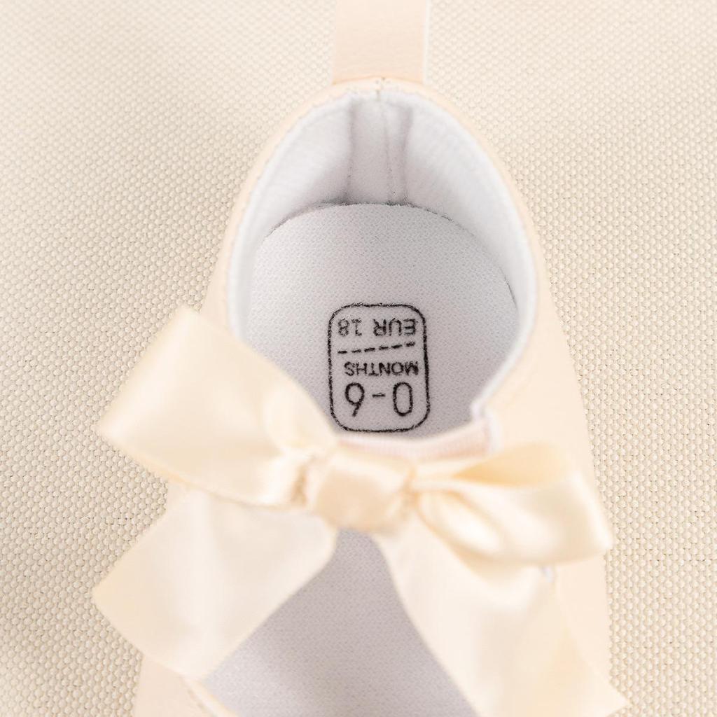 Baby Girl Princess Bow Walker Shoes - Spring Style for 0-1 Year Olds