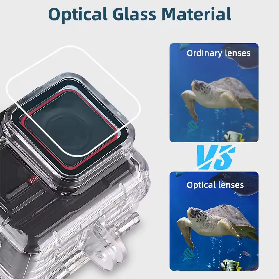 60M Waterproof Dive Case For Insta360 Ace Pro 2 and Ace Pro Waterproof Housing Underwater 60M Dive Shell Camera Accessories