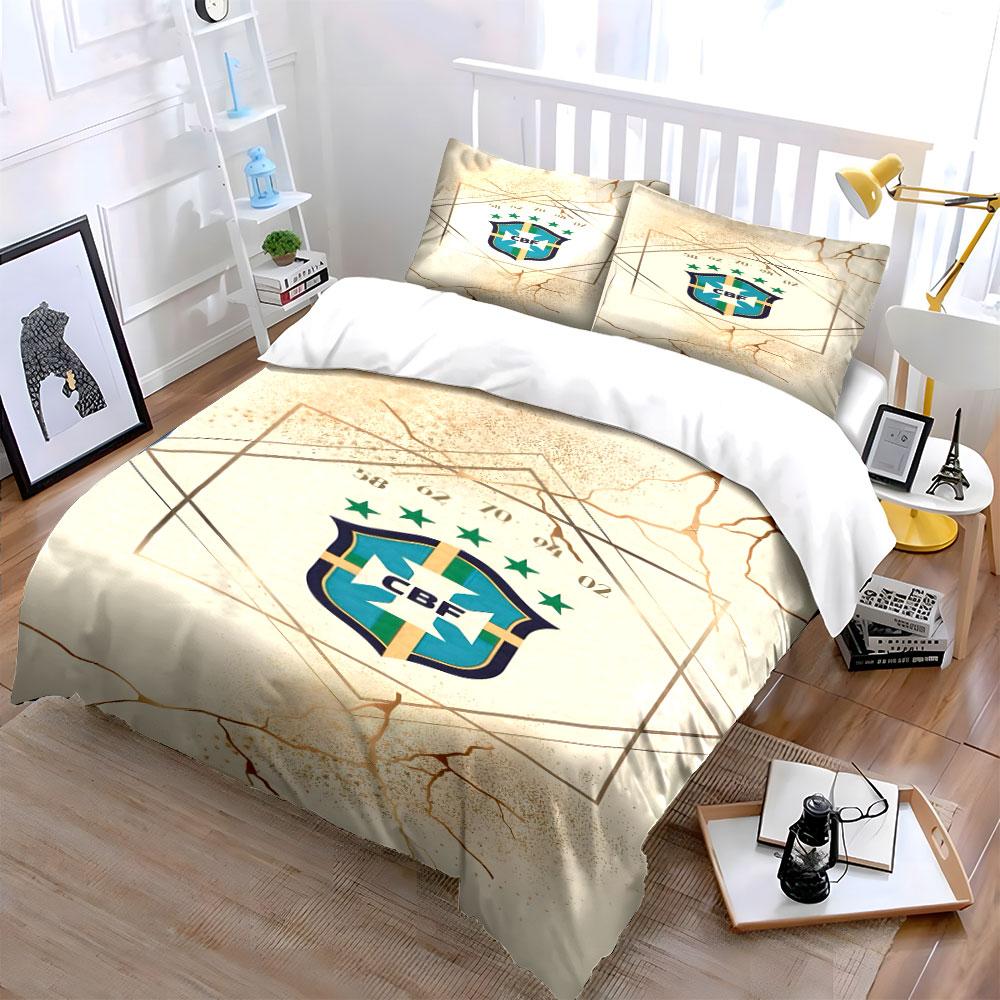 CBF emblem with stars. Bedding sets Duvet cover sets Duvet covers Pillowcases(1 * Duvet Cover 2 * Pillowcases, without duvet insert)
