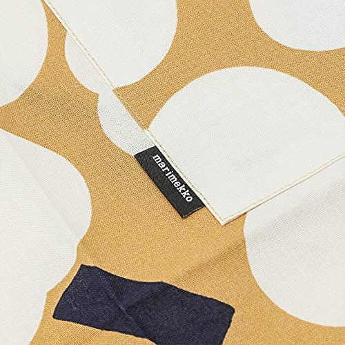 Marimekko Rasymatto Apron, Black and White with Polka Dots, Size 070692, Size 190, Length 84cm, Width 83cm [Parallel Import]