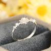 Yun Miao Trendy Hexagonal Star Zircon Snowflake Ring