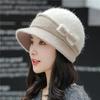 WTEMPO Winter Hats for Women Lined with Fleece Warm Knitted Woolen Autumn Winter Thickened Hats Cold-proof Elderly Mothers