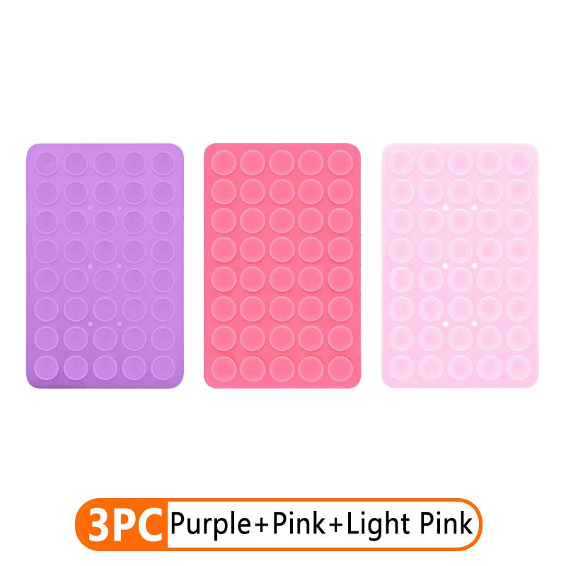 Double Sided Silicone Suction Cup Phone Case Detachable Adhesive Silicone Rubber Sucker Pad For Hands-Free Strong Grip Holder