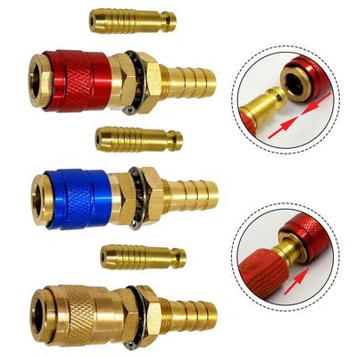 Quick Connect Brass Fittings for Gas and Water with 10mm Inner Diameter