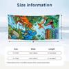 Dinosaur Theme Beach Towel Personalized Custom Name & Text Soft Quick Dry Beach Towel for Swimming Travel