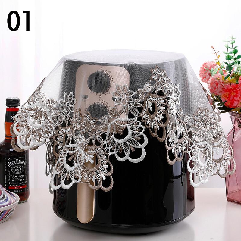 

1PC Universal Air Fryer Dust Cover European Lace Cover Fabric Rice Cooker Bread Maker Cloth Cooker Protector Case Decoration