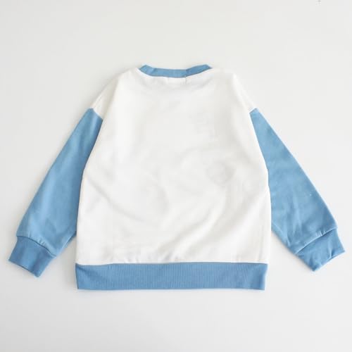 I'm Doraemon Kids' Sweatshirt with Felt Appliqué, Off-White