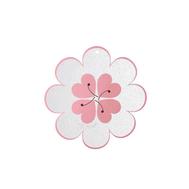 

Creative Flower Insulation Pads Thick Anti Slip Wear-resistant Placemat Anti Scalding Household Mats Adsorption Wall Decoration 1pc
