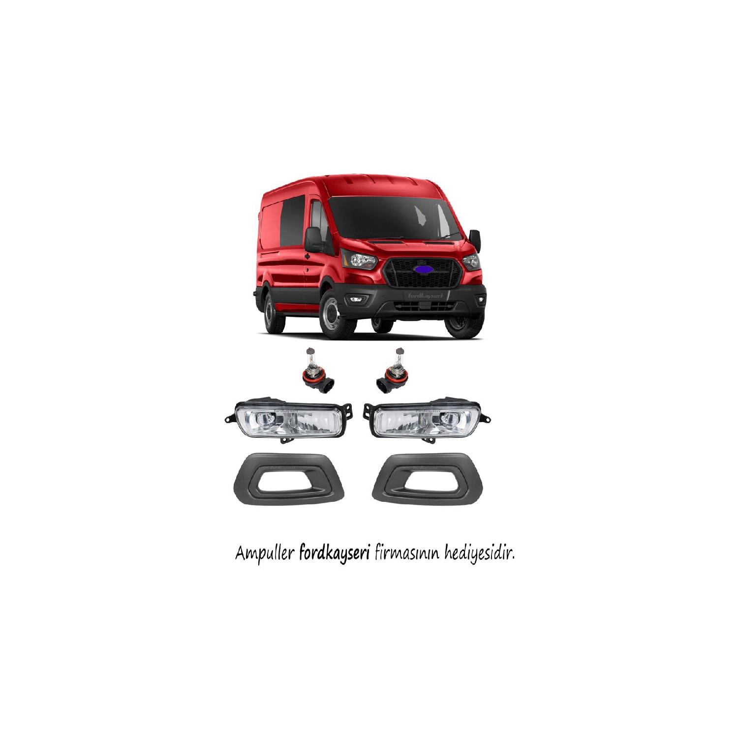 

Ford Transit Front Fog Light And Frame With Bulb Set Right Left 2018-onwards