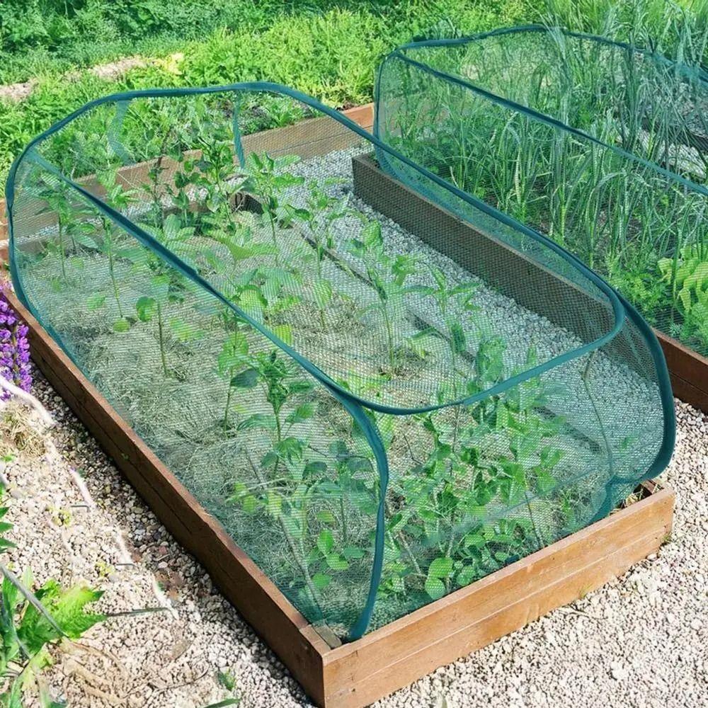 Bird Control Plant Protection Netting Raised Beds Mesh Plant Cage Garden Row Covers Flower Beds