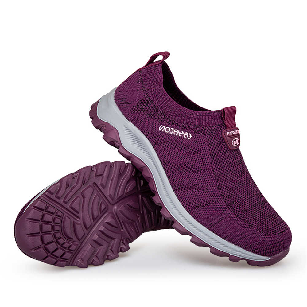 Fashion Without Laces Demi-season Women's High Sports Shoes Flat Shoes Luxury Boot Due To Women Sneakers Lux Health Sho Minimalist
