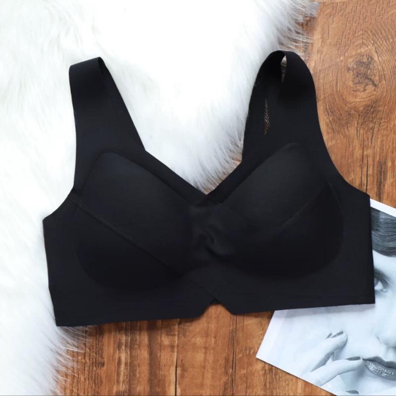 Comfortable and Seamless Gathering Underwear Women's Small Breasts Close Sub-breasts One-piece Beautiful Back Sports No Steel Ring Bra