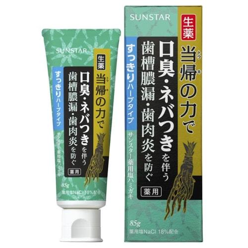 Sunstar Angelica Power Medicated Salt Toothpaste, 5-Pack, Refreshing Herbal Type