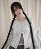 Mireco Soft Dot Jacquard Cardigan Ivory