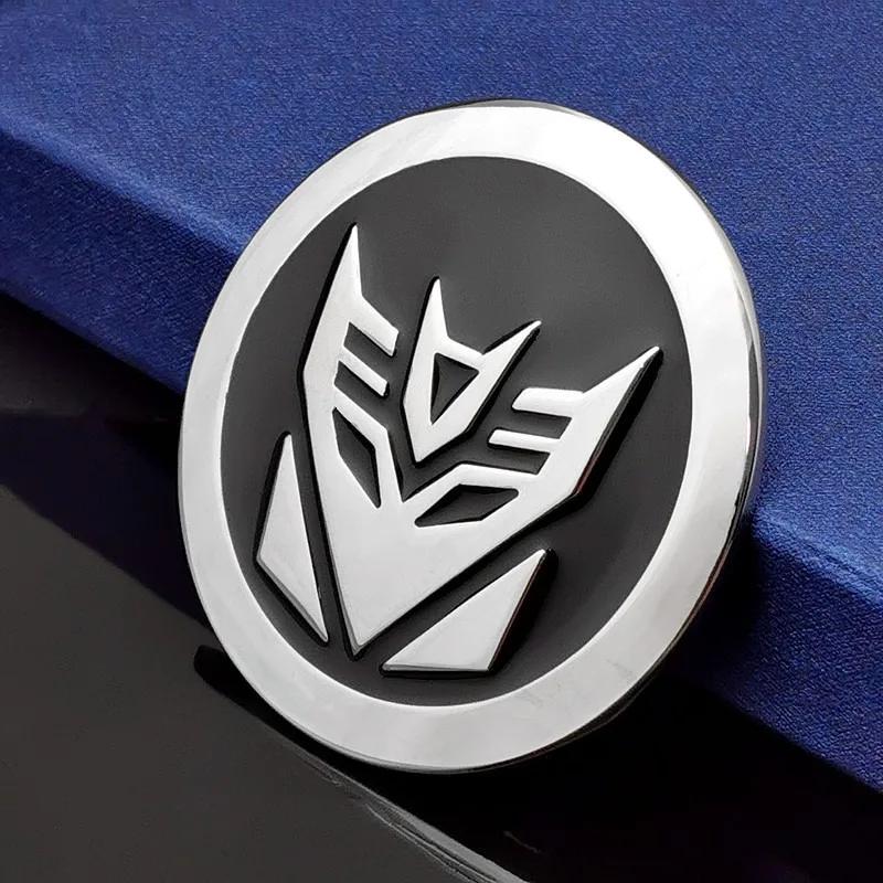 6.5CM 3D Metal For Autobots Styling Logo Car Stickers Emblem Rear Trunk Emblem Badge Modification Decals