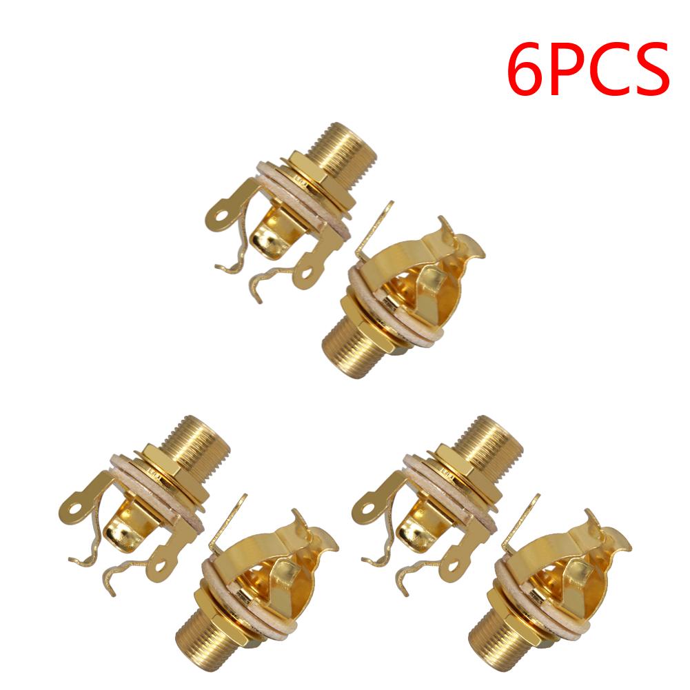 1/4 Inch 6.35Mm Guitar Pickup Output Jack Metal Electric Guitar Mono Jack Mono Output Jack Guitar Parts