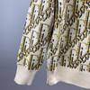 European Trend DI Unisex Letter Jacquard Knit Sweater - Casual Long-Sleeve Round Neck