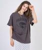 RAVEROUS Snap Loose Fit T-Shirt Charcoal