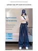 Women's Summer High Waist Yellow Drape Skirt Pants - Korean Style Loose Slimming Wide-Leg Casual Lantern Design.