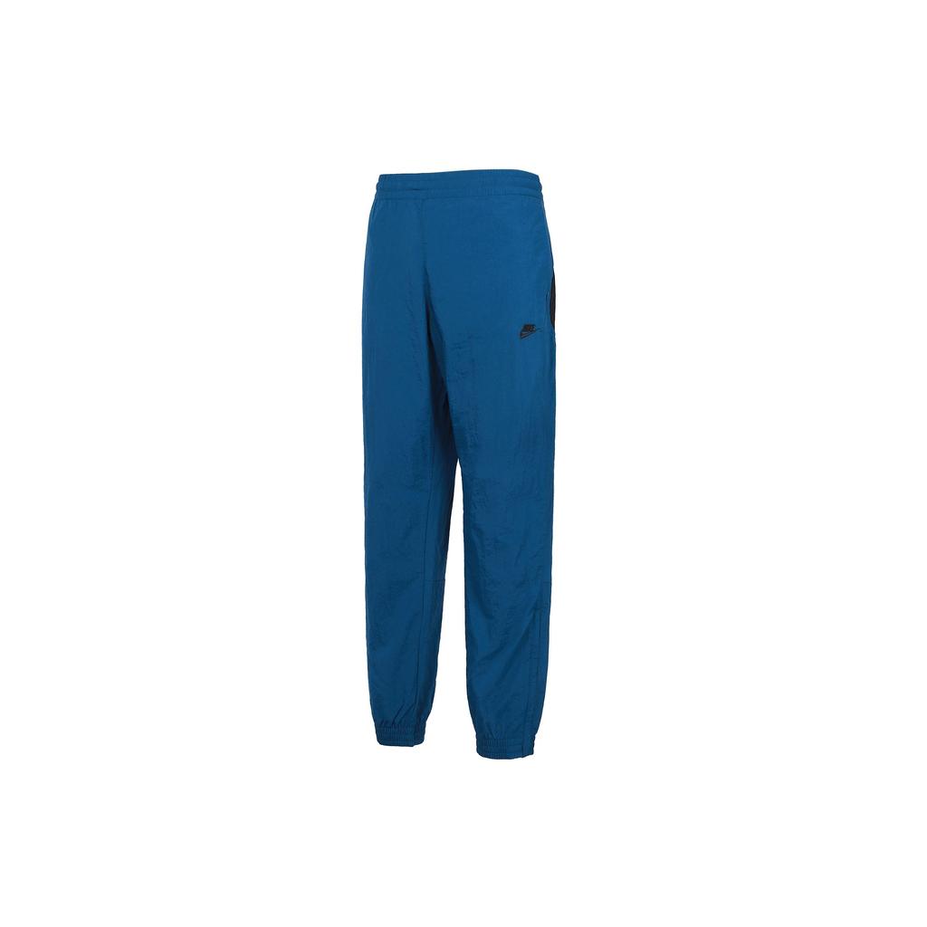 Nike Nsw Swoosh Woven Pants With Zip Pockets Men Bottoms Blue AJ2300-474
