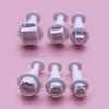 3-12Pcs Geometry Cookie Cutter Plastic Square Sugarcraft Decor Fondant Cutter Circle Star Cookie Mold Icing Sugar Baking Tools