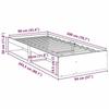 VidaXL Lit de jour sans matelas 90x200 cm bois de pin massif, canapé-lit, canapé-lit de repos, lit de soirée pyjama, lit 859241