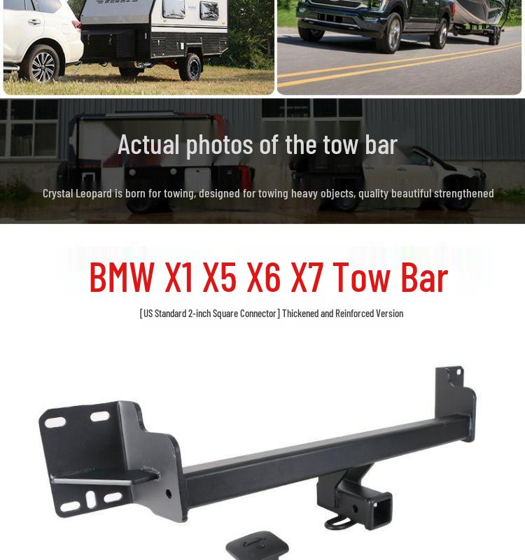 Detachable Rear Towing Hook for BMW X5/X1/X2/X3/X4/X6/X7 Trailer Bars