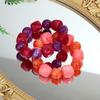 Acrylic Chunky Irregular Square Round Beaded Bracelet for Women European and American Simple Bracelet Fashion Hand Accessories