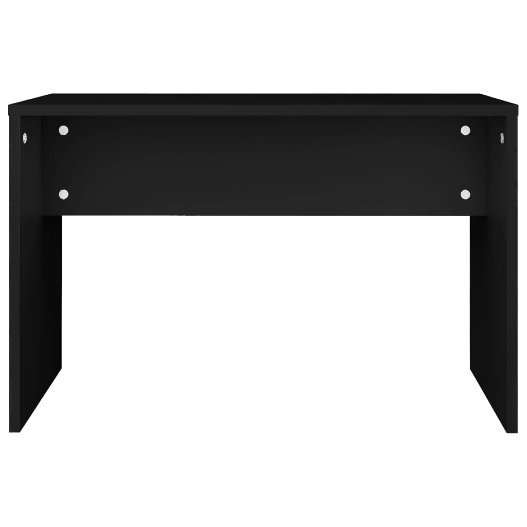 Makeup Table Set Black 74.5 x 40 x 141 cm