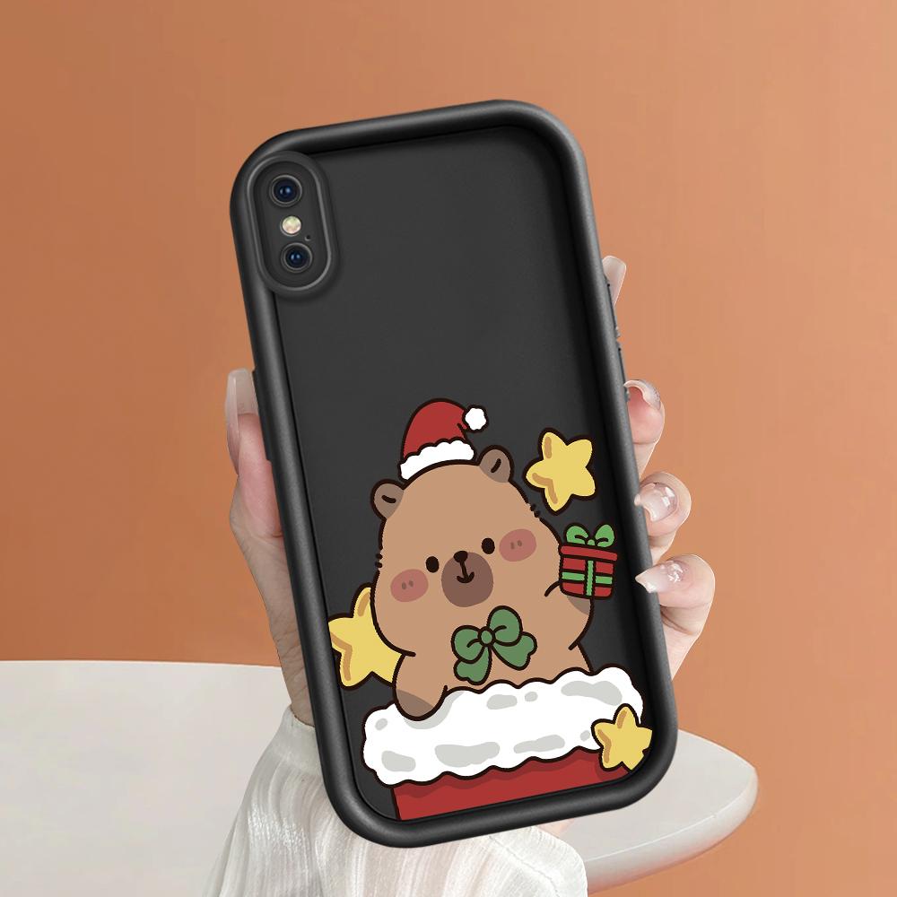 Cute KAPIBARA Soft Phone Casing for Realme OPPO Reno VIVO Infinix Tecno Oneplus Full Cover Camera Shockproof Protection Rubber Case Cover