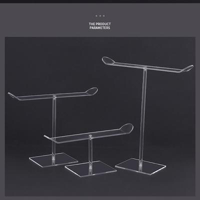 Acrylic Headband Holder Rack Detachable Hair Ties Holder Necklace Bracelet Display Stand Clear Jewelry Storage Display Shelf