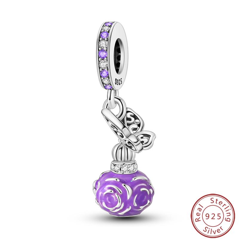 Copper Perfume Bottle High Heels Princess Dress Fashion Romantic Charms Beads 3Mm Diy Fine Jewelry Making