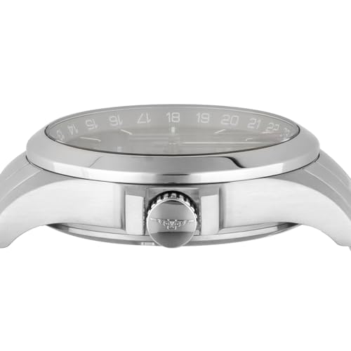 Longines Men's CONQUEST V.H.P. Quartz Watch, 5 ATM Water Resistant, Sapphire Crystal, Black Dial, Stainless Steel, L3.718.4.66.6, Silver