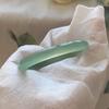 Ice Oil Green Chalcedony Agate Bracelet, Clear Water Jadeite, Hetian Jade Color Jade Bracelet