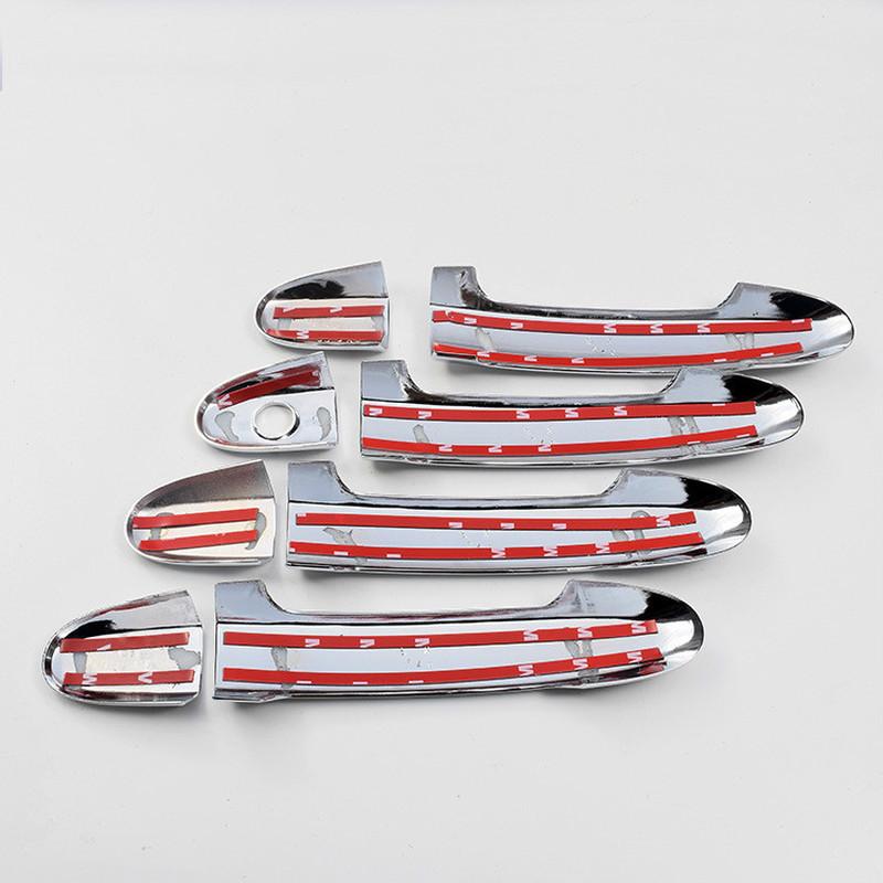 For Hyundai Santa Fe 2007-2012 ABS Chrome Door Handle Bowl Cover Trim Car Exterior Decoration Styling Accessory