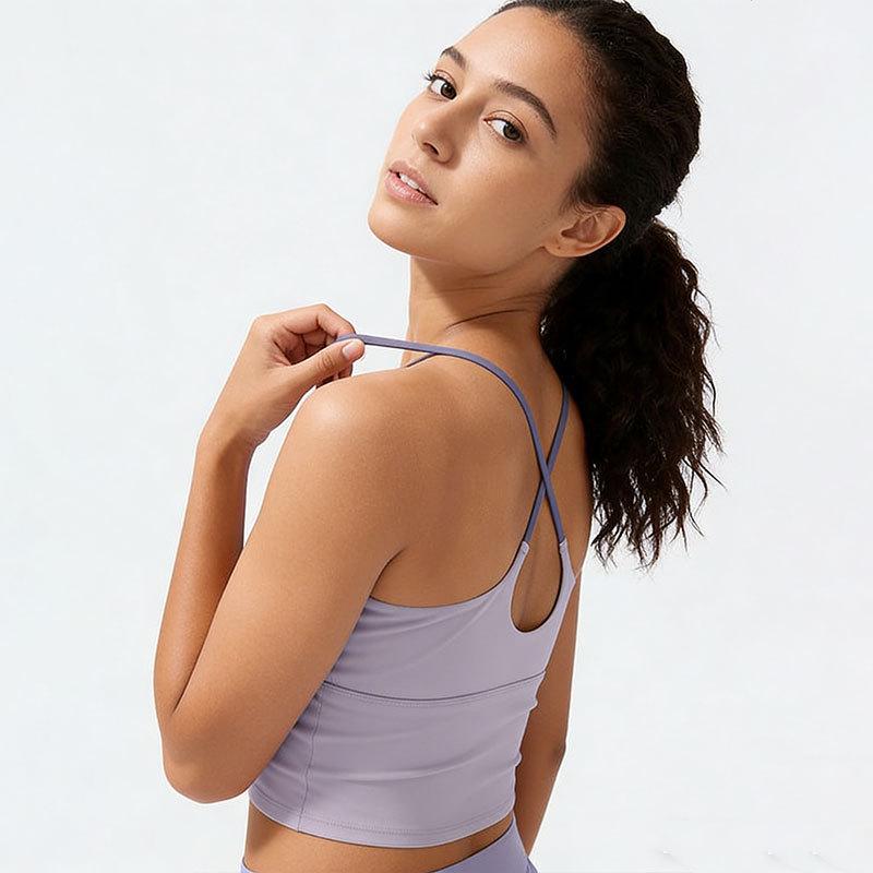 2026 Breathable Summer Yoga Vest with Fixed Cup Pad - Pilates & Fitness One-Piece Top