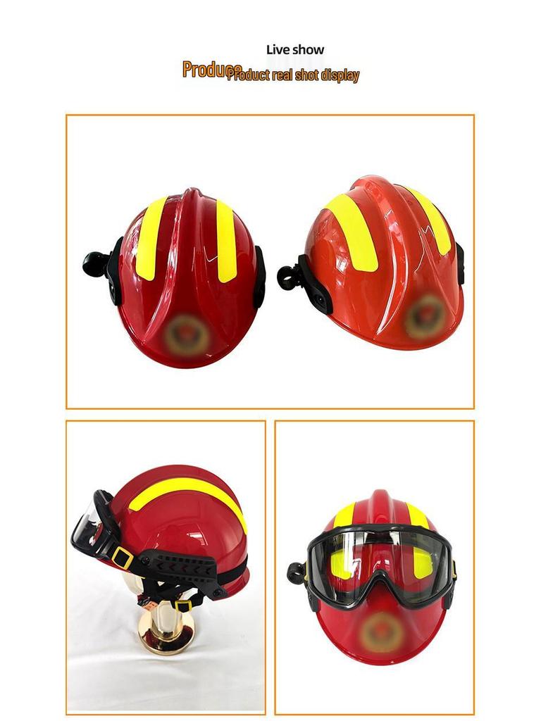 F2 Universal Venting Fire and Rescue Safety Helmet with Printing Support