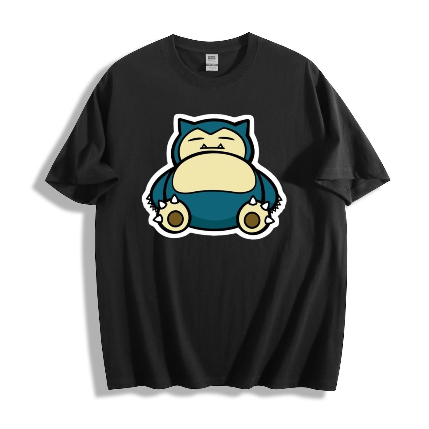 Pokémon Snorlax Graphic T-Shirt Mens Womens Tees Top - Cute Monster Design Unisex Tee XL