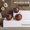 Solid Wood Apple Aromatherapy Diffuser for Home and Car - Wooden Handicraft Ornament