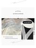 Women's Girly V-Neck Pajama Set with Built-in Bra - Casual, Comfortable, Short Sleeve Summer Home Wear, Loose Two-Piece