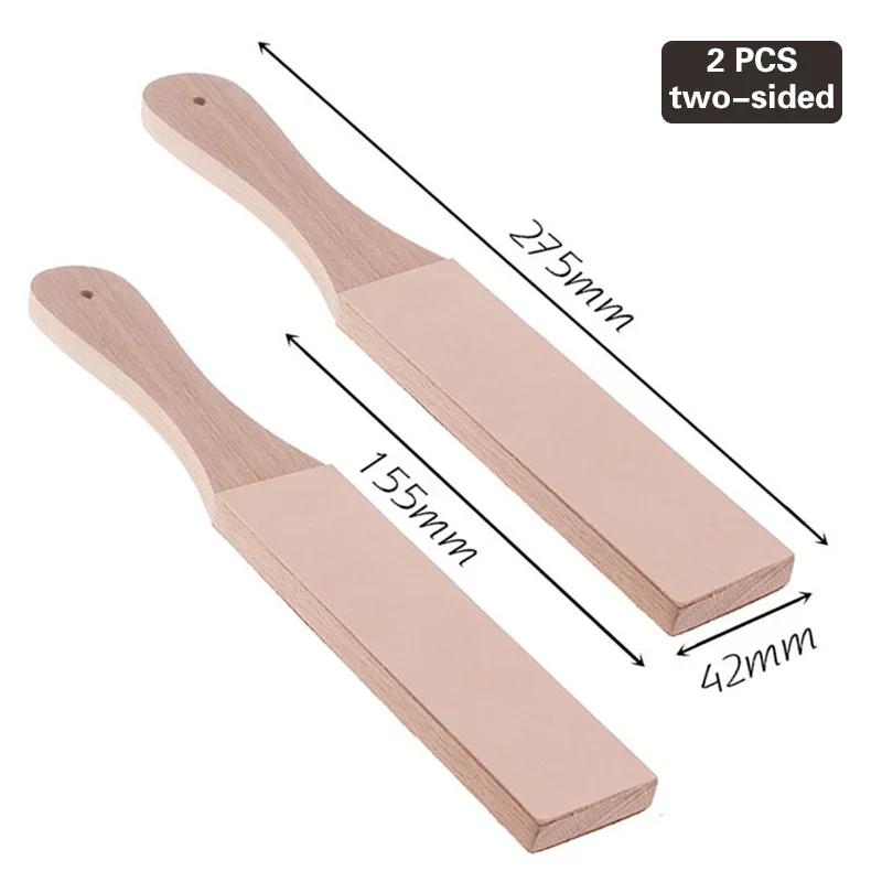 NEWGenuine Leather Straight Razor Folding Knife Sharpening Shave Sharpener Sharpening Belt Polishing Leather and Polishing Paste