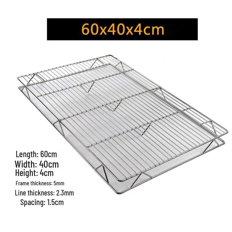 Stainless Steel Double-Layer Draining Tray with Mesh Rack