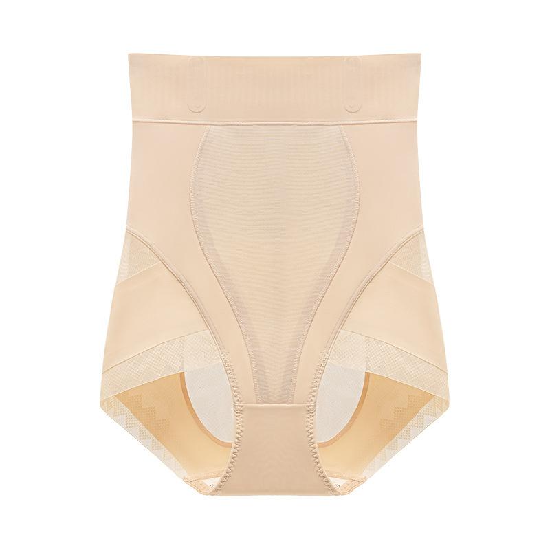 Seamless Nylon Lace Jelly Belly Pants High Waist Belly Control Hip Lift Shaping Summer Thin Cloudy Underwear Xl