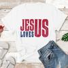 Jesus Love Us Christian Tshirts Religion Tee Pray Faith God Tops Women Men Casual Fashion Streetwear Oversized Clothes Camisetas