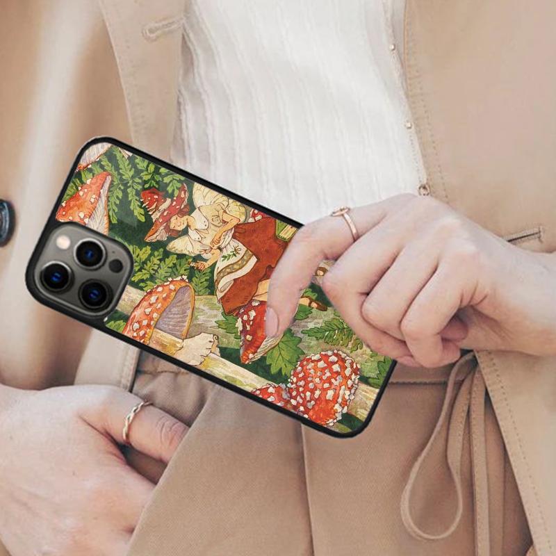 Mushroom Aesthetic Magnetic Phone Case For APPLE iPhone 17 Air 16 14 13 12 Pro Max 15 Plus Wireless Charge With MagSafe Cover